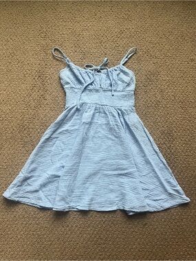 Light Blue Spaghetti Strap Sundress